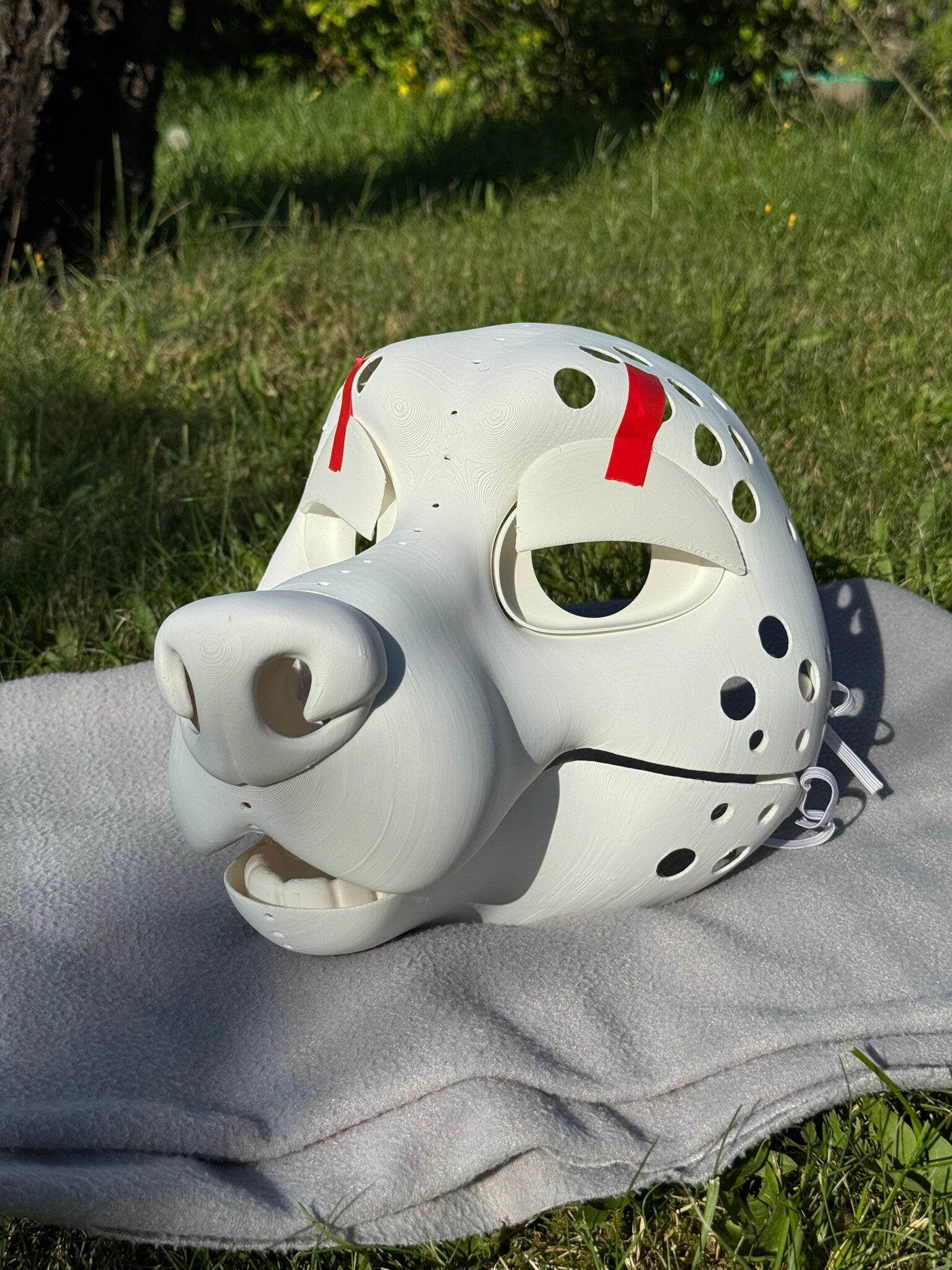 Wolf 3D printed fursuit head base
