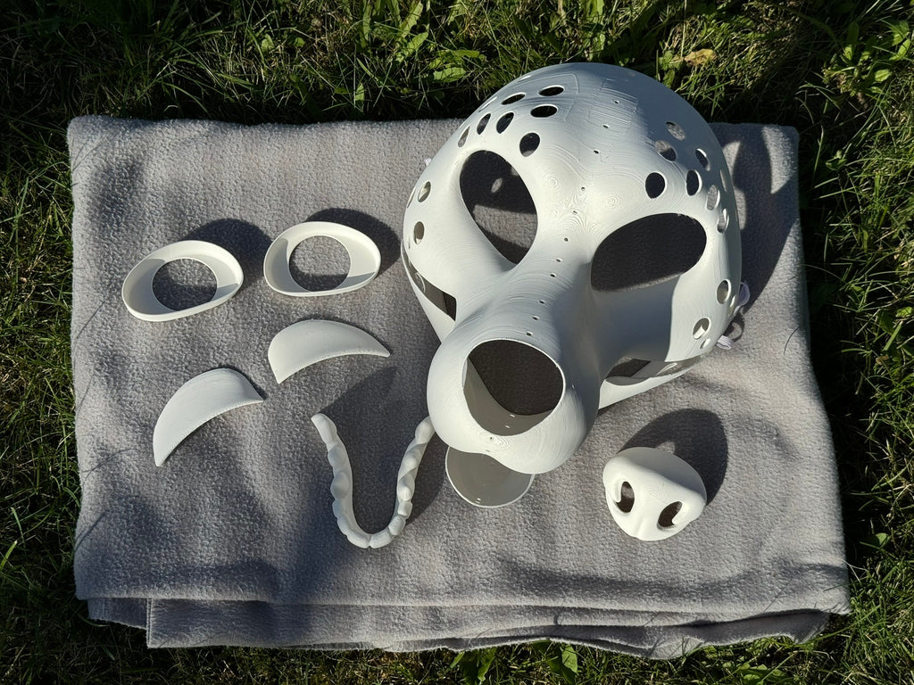 Wolf 3D printed fursuit head base
