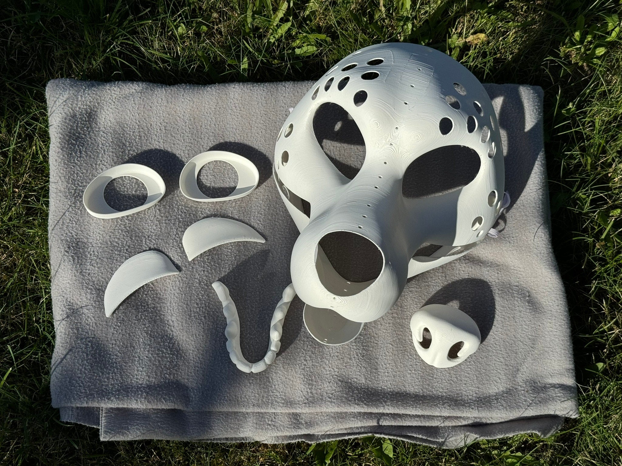 Wolf 3D printed fursuit head base