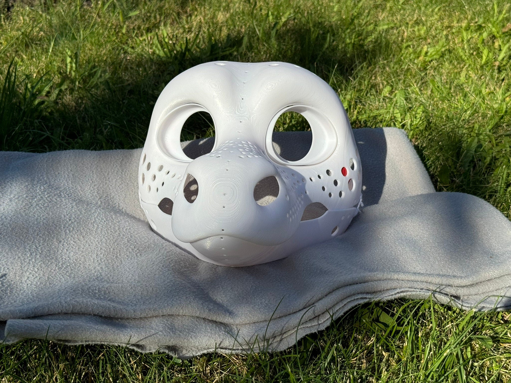 Round Dragon 3D printed fursuit head base