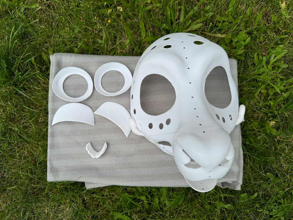 Deer 3D printed fursuit head base