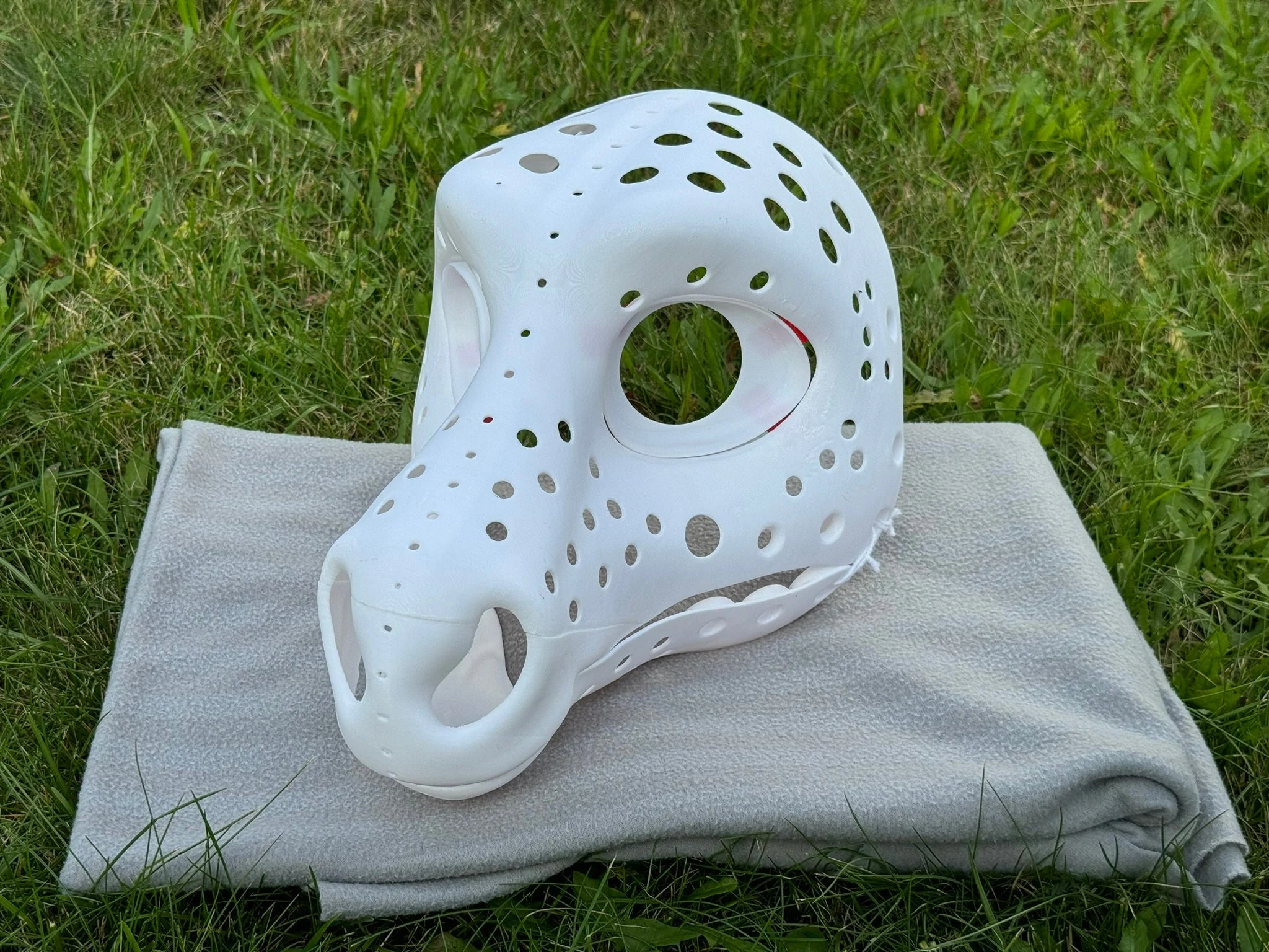 Horse 3D printed fursuit head base with movable jaw