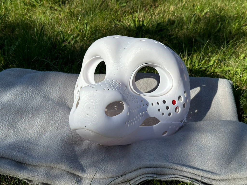 Round Dragon 3D printed fursuit head base