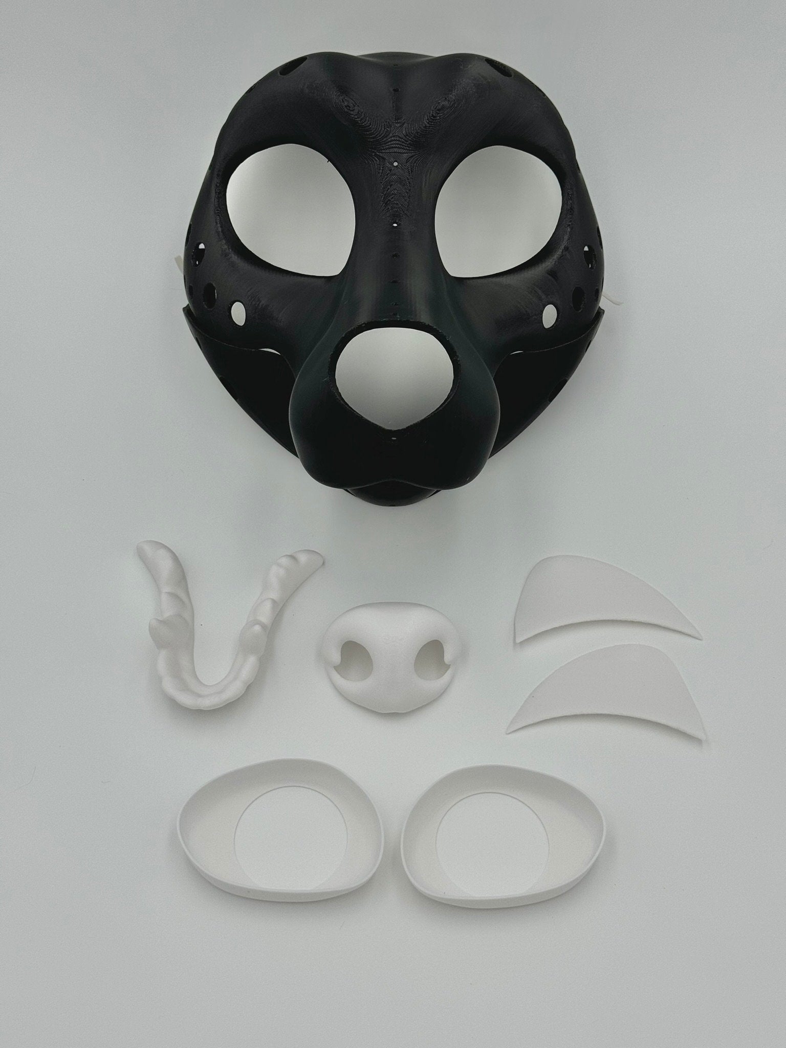 Husky 3D printed fursuit head base