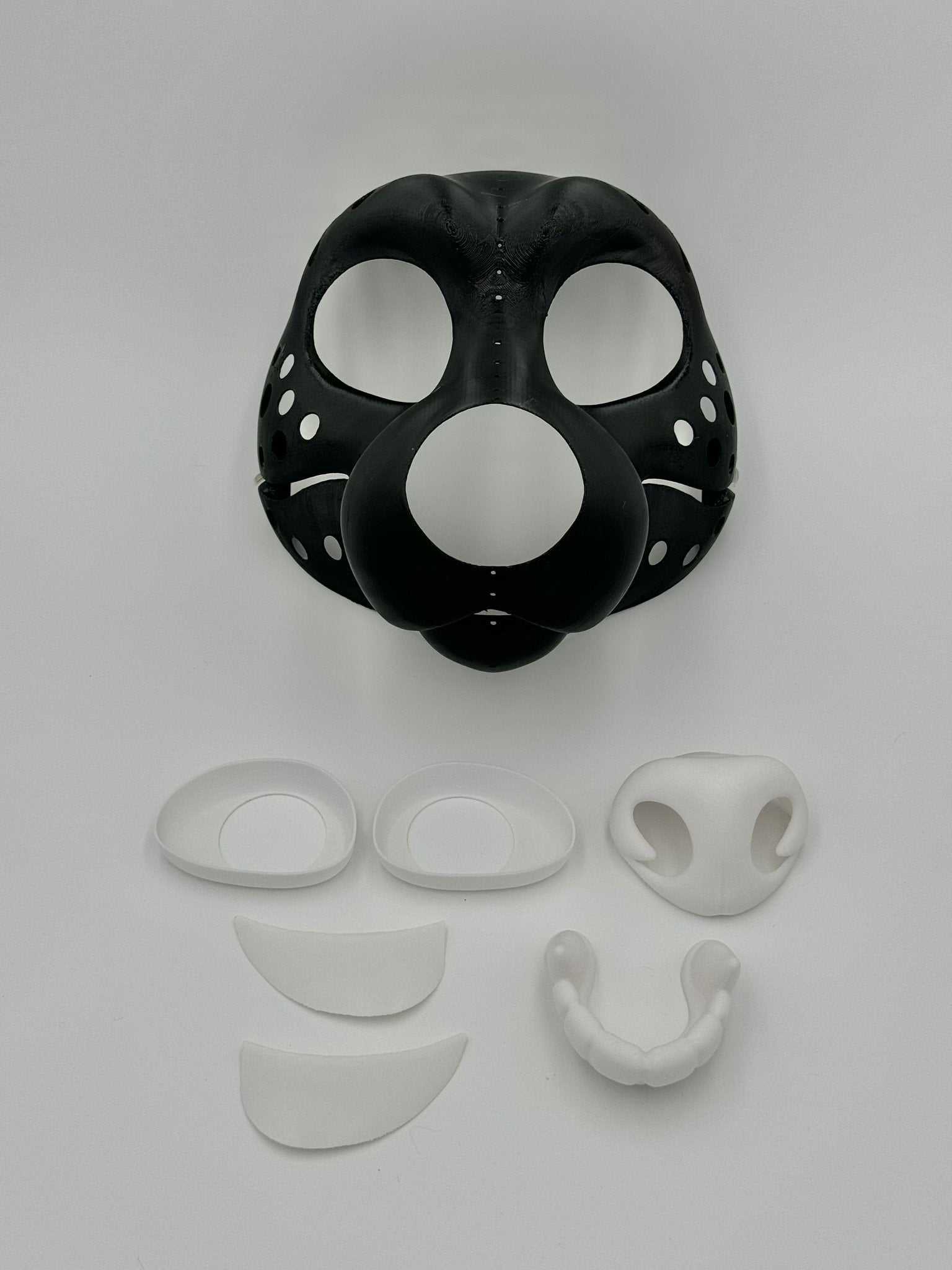 Pitbull 3D printed fursuit head base