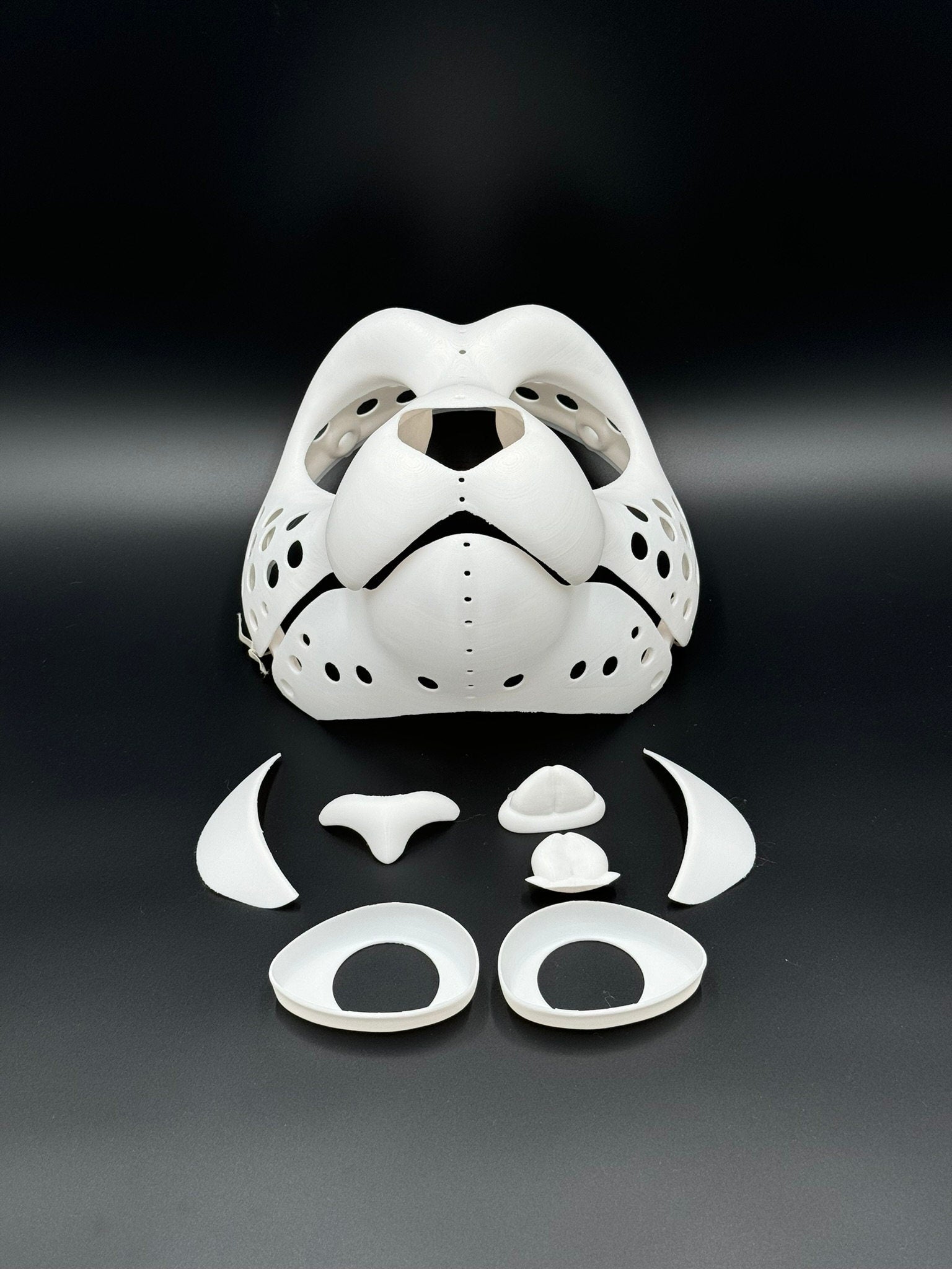 Rabbit 3D printed fursuit head base