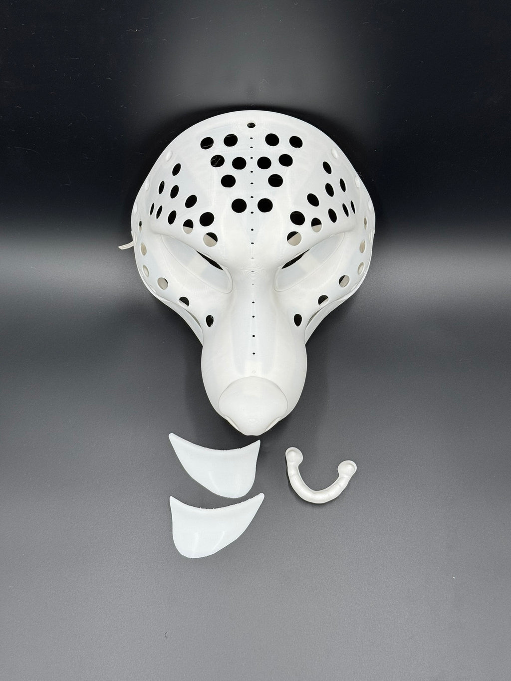 Raccoon 3D printed fursuit head base