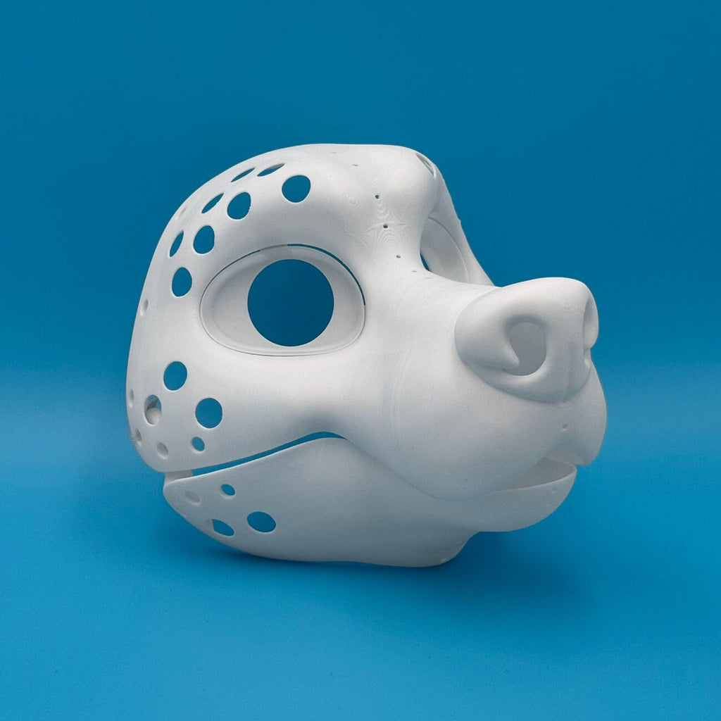 Wolf 3D printed fursuit head base