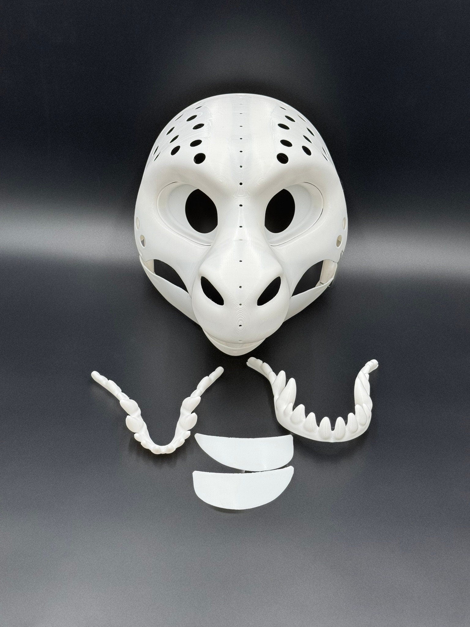 Triangular Dragon 3D printed fursuit head base