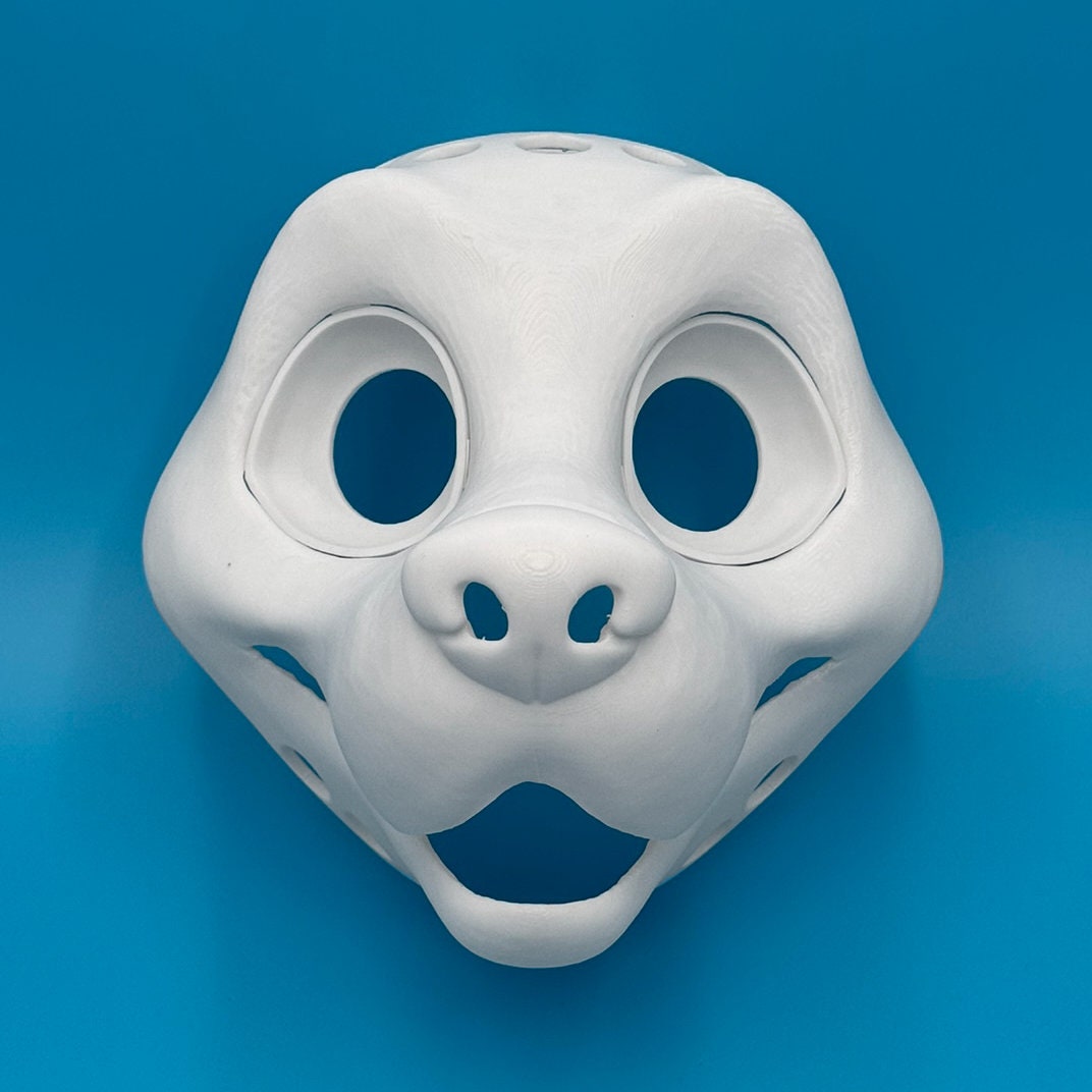 Canine 3D printed fursuit head base