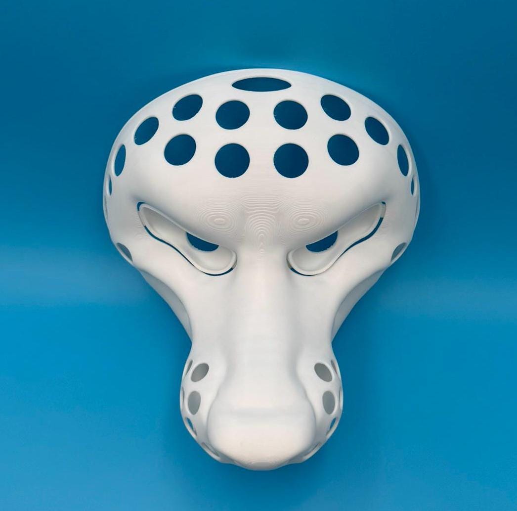 Toothy Dog 3D printed fursuit head base