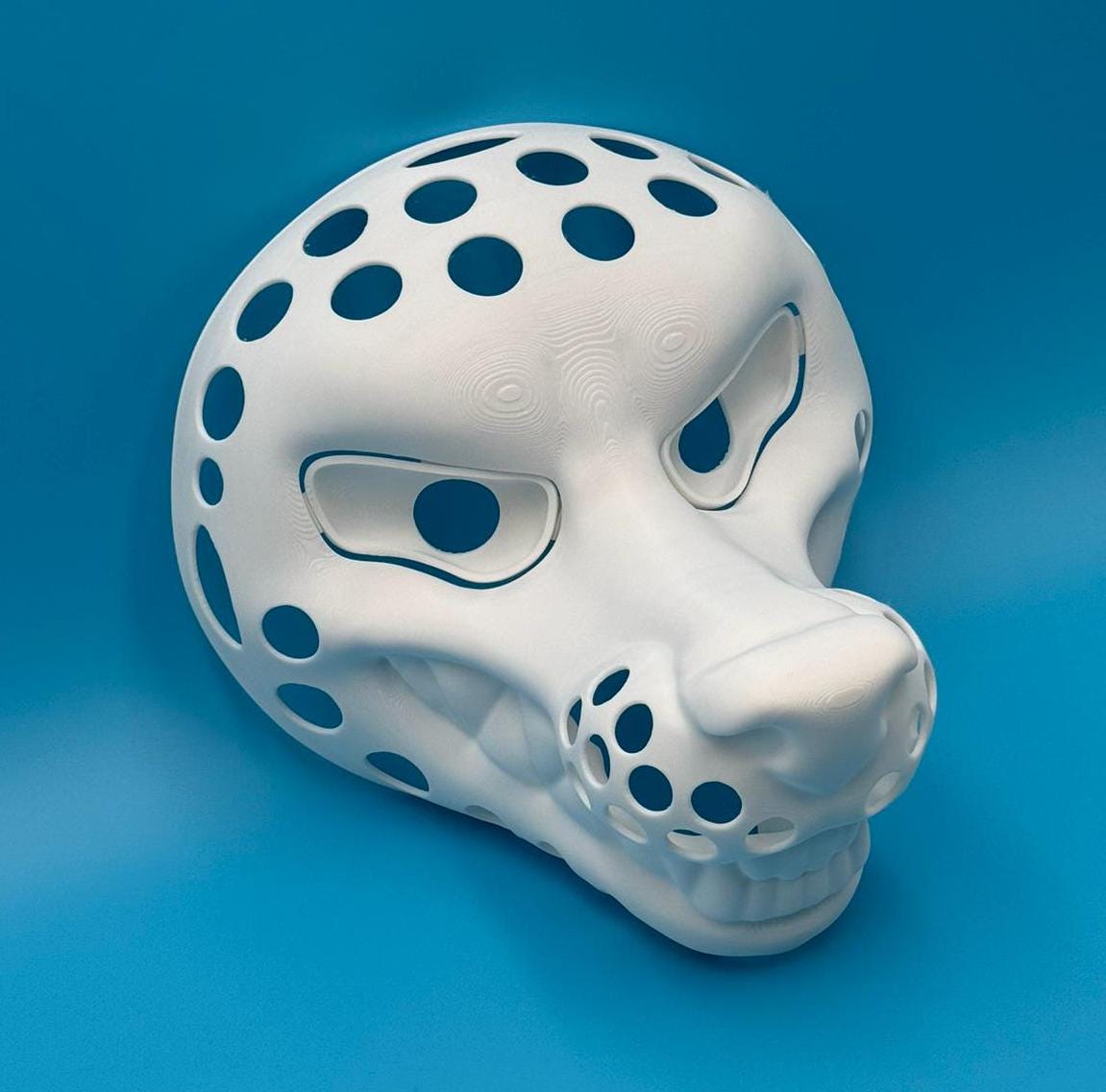 Toothy Dog 3D printed fursuit head base