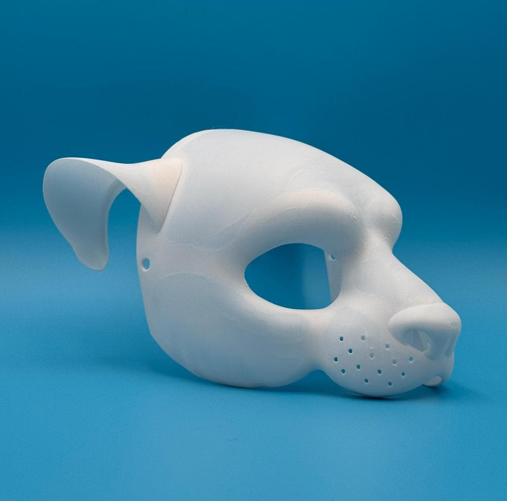 Otter 3D printed PETG therian mask base with ears