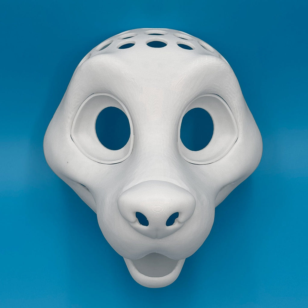 Canine 3D printed fursuit head base