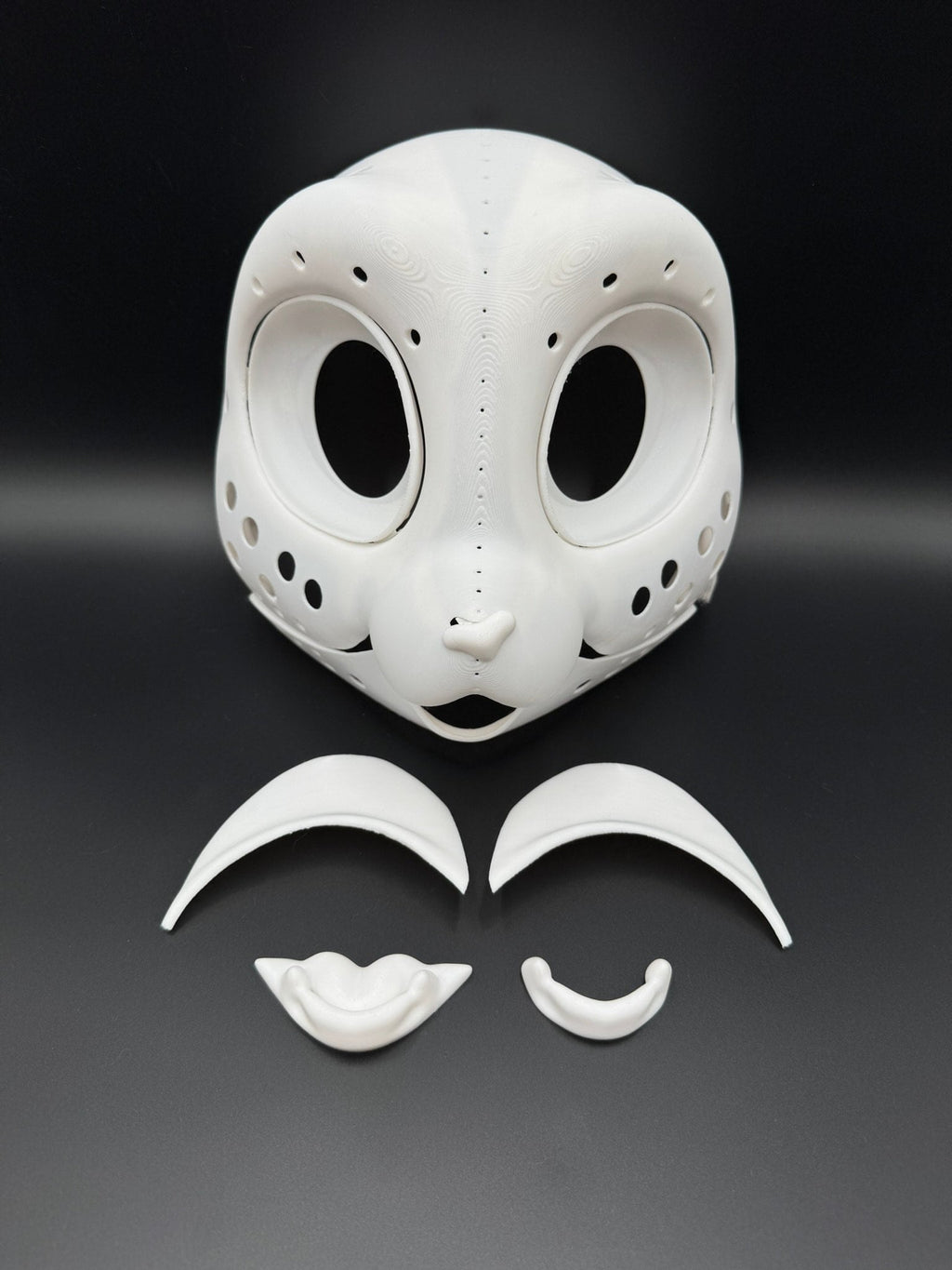 Kitty 3D printed fursuit head base
