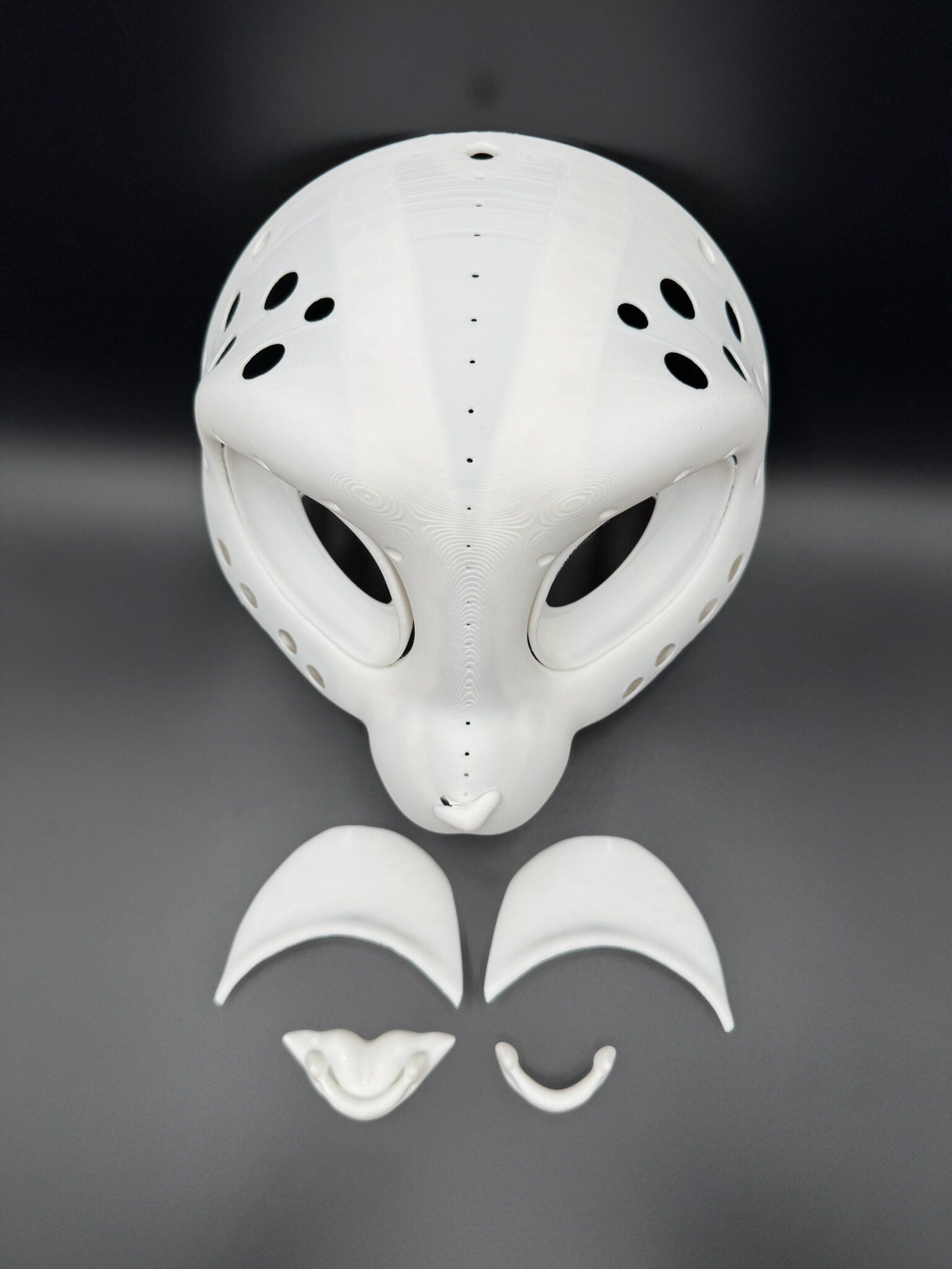 Kitty 3D printed fursuit head base