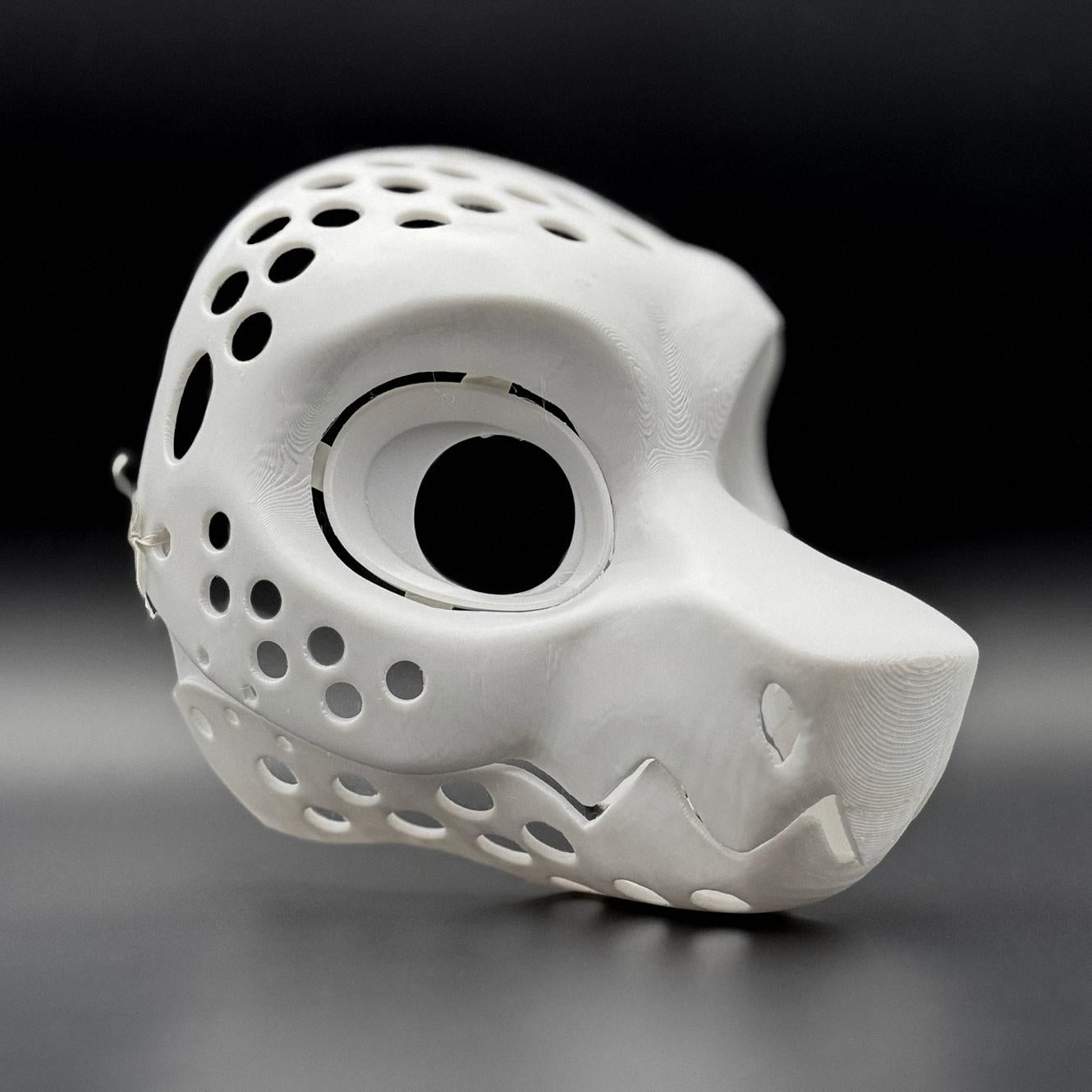 Wickerbeast 3D printed fursuit head base