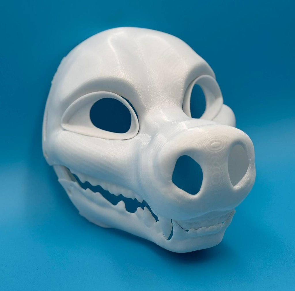 Toothy Dog 3D printed fursuit head base
