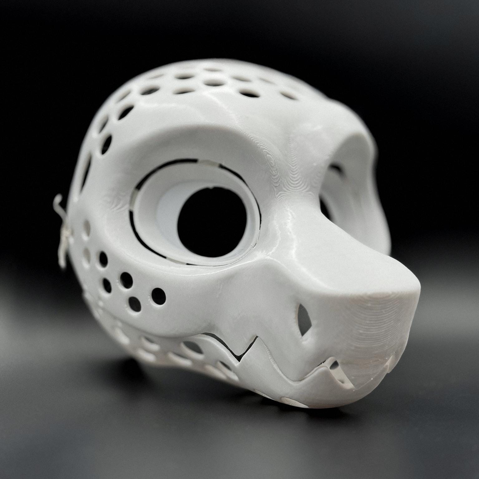 Wickerbeast 3D printed fursuit head base