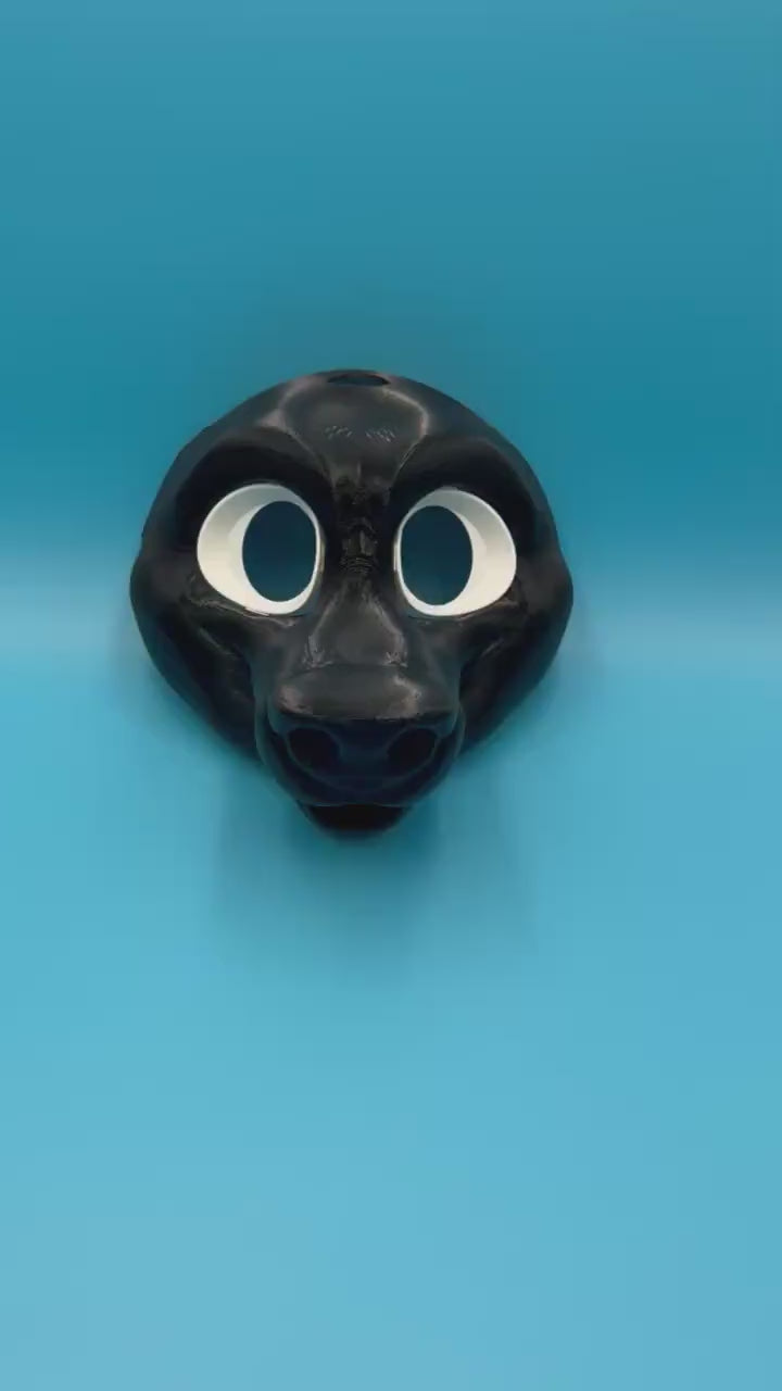 Generic Dog 3D printed fursuit head base video
