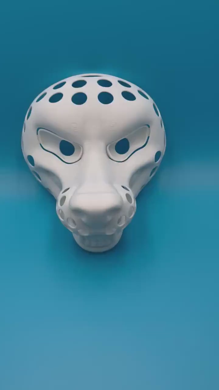 Toothy Dog 3D printed fursuit head base video