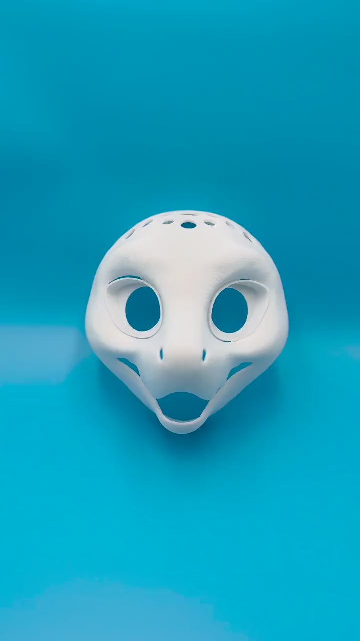 Novabeast 3D printed fursuit head base video