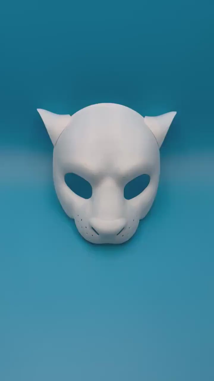Otter 3D printed PETG therian mask base with ears